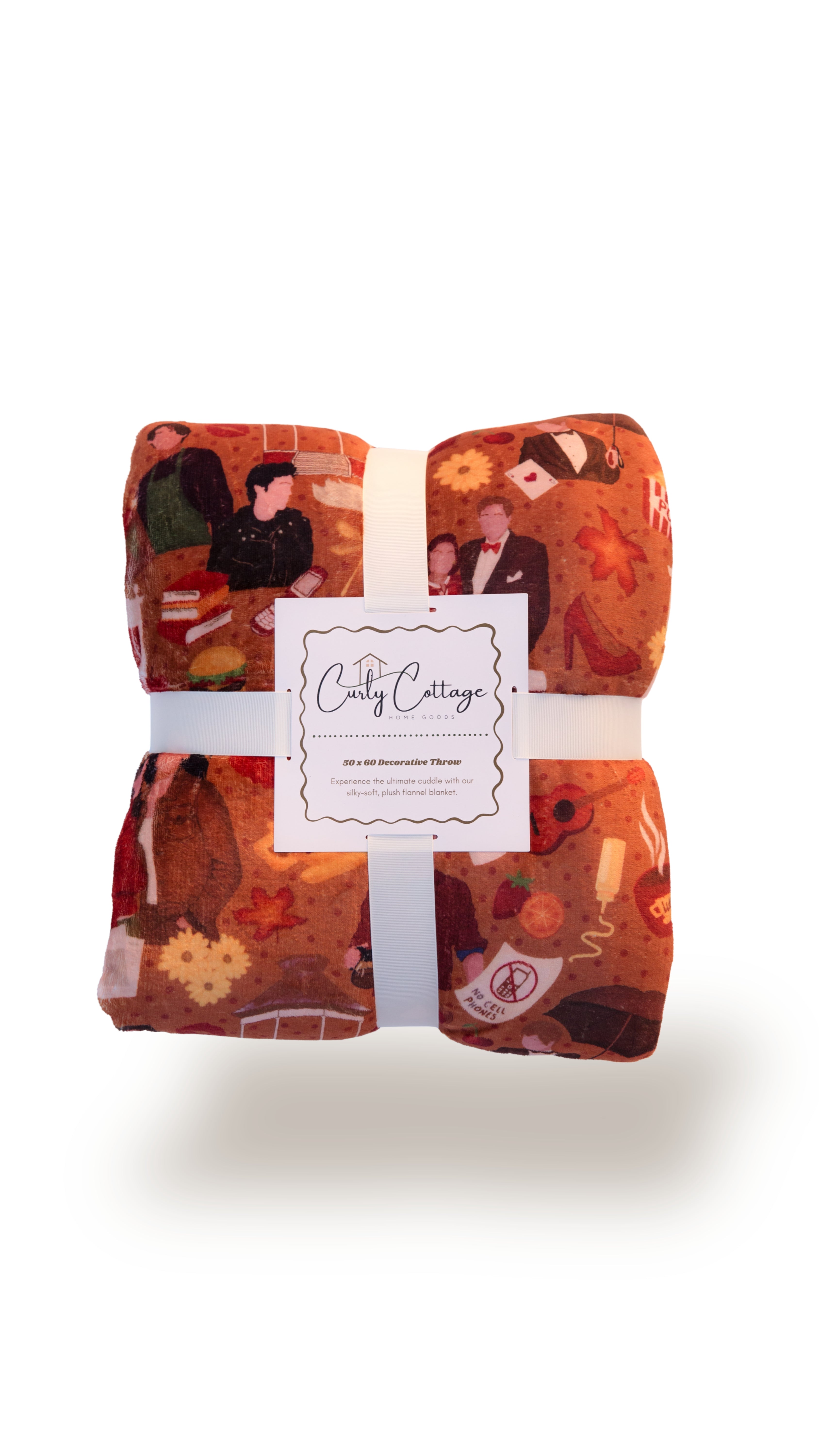 Gilmore Gals | Flannel Sherpa Throw Blanket