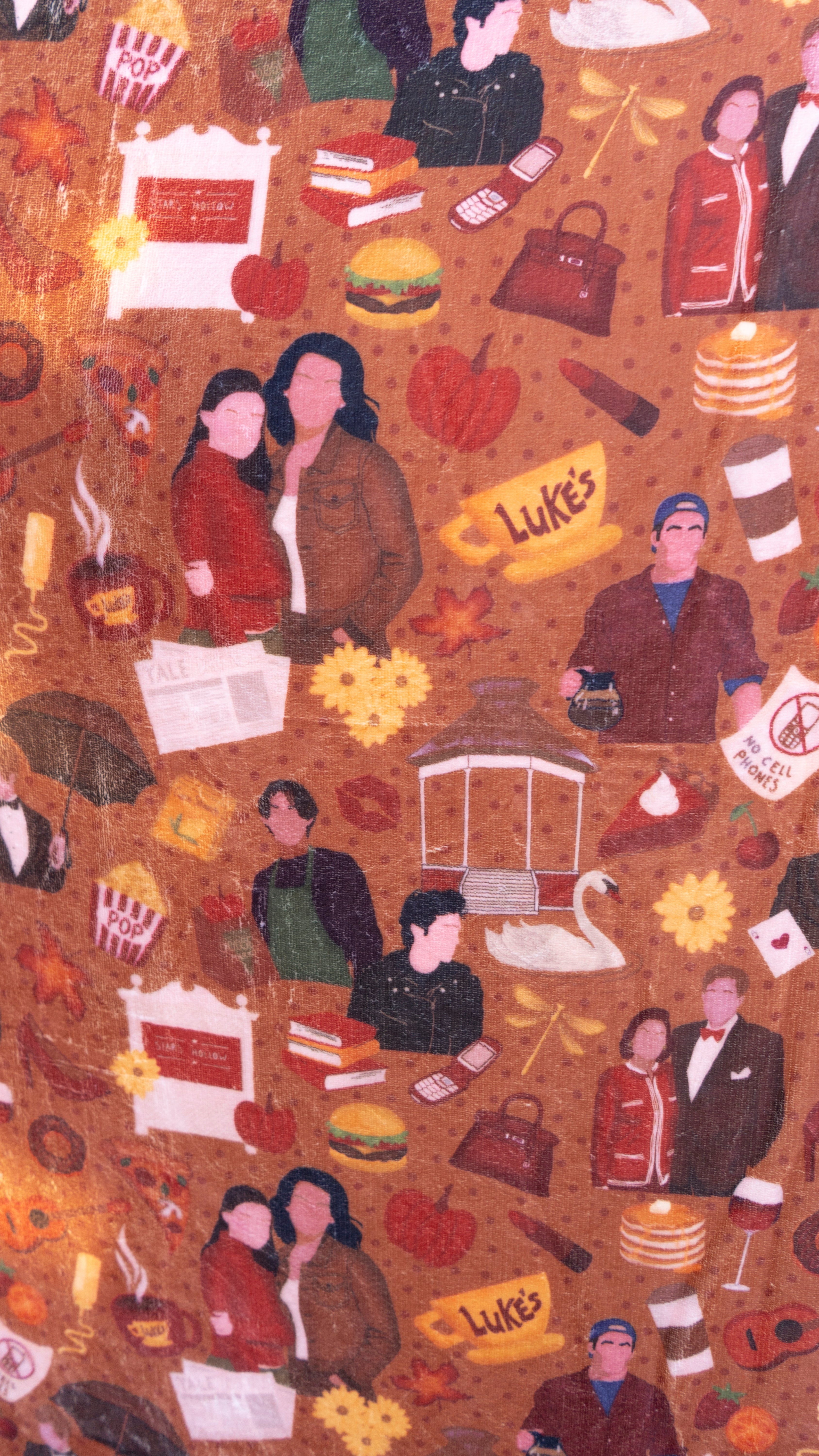 Gilmore Gals | Flannel Sherpa Throw Blanket